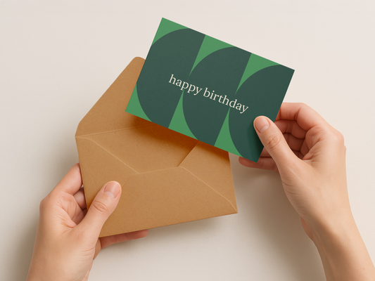 Happy Birthday Card - Green