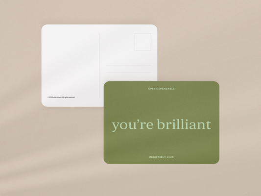 Minimal Note Postcards - Set of Four