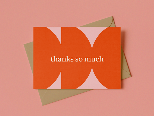 Thank You Card - Blush