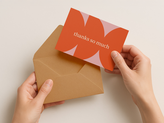Thank You Card - Blush