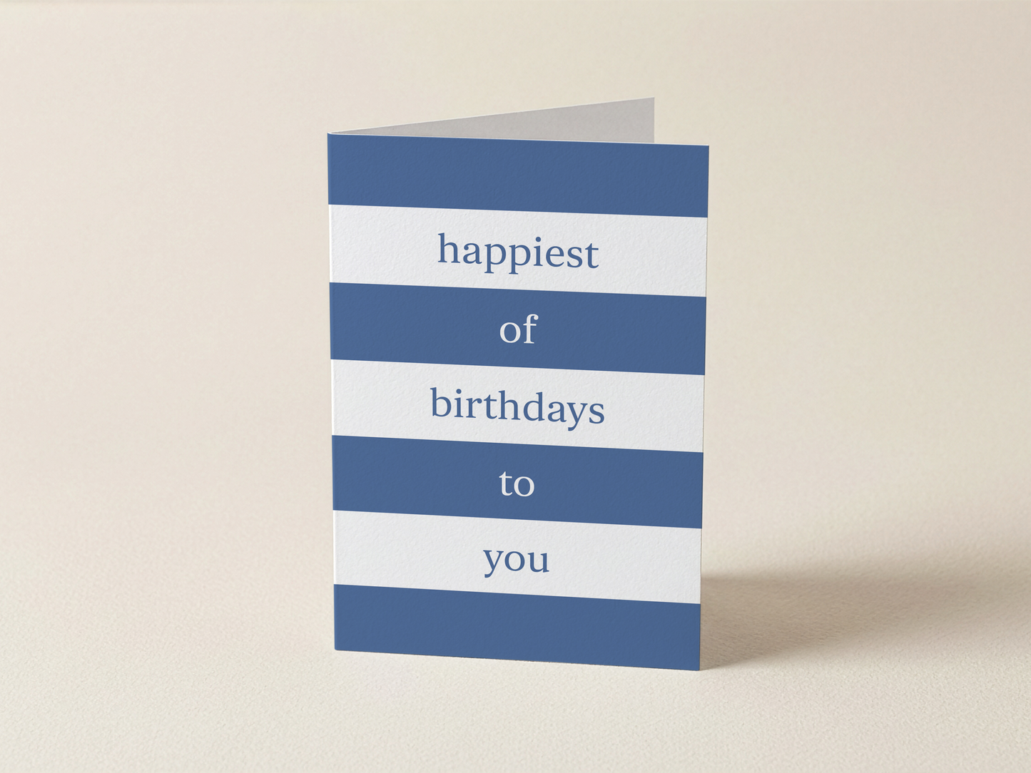 Happiest of Birthdays to You - Striped Card