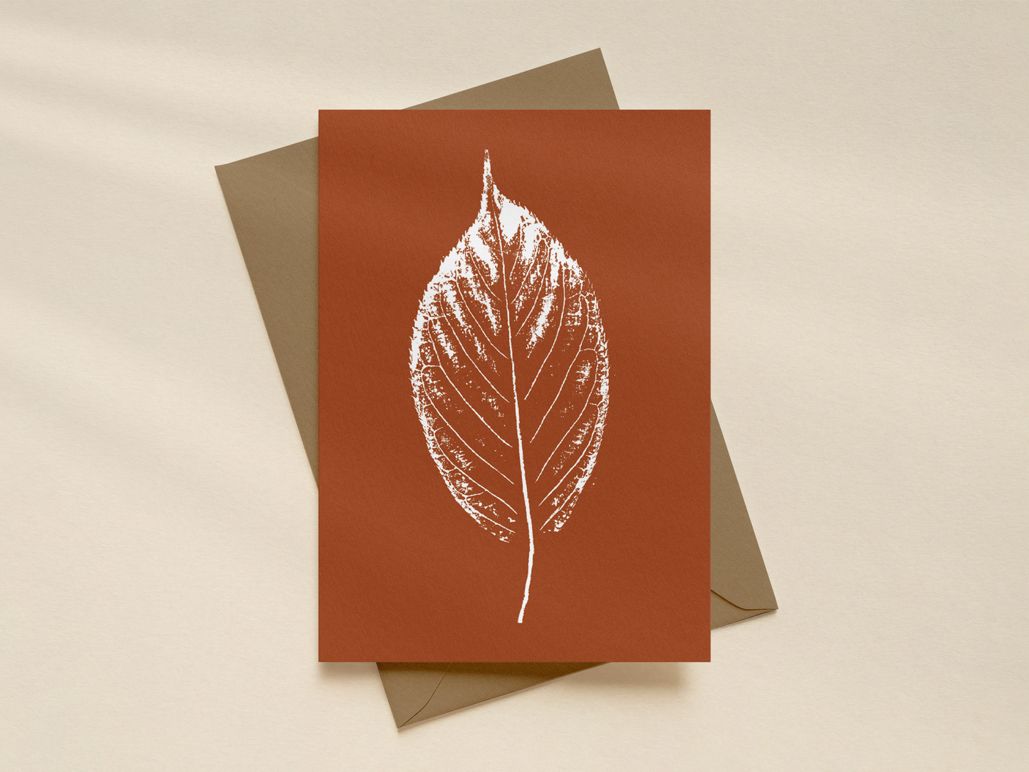 Leaf Print 01  - Mini Card